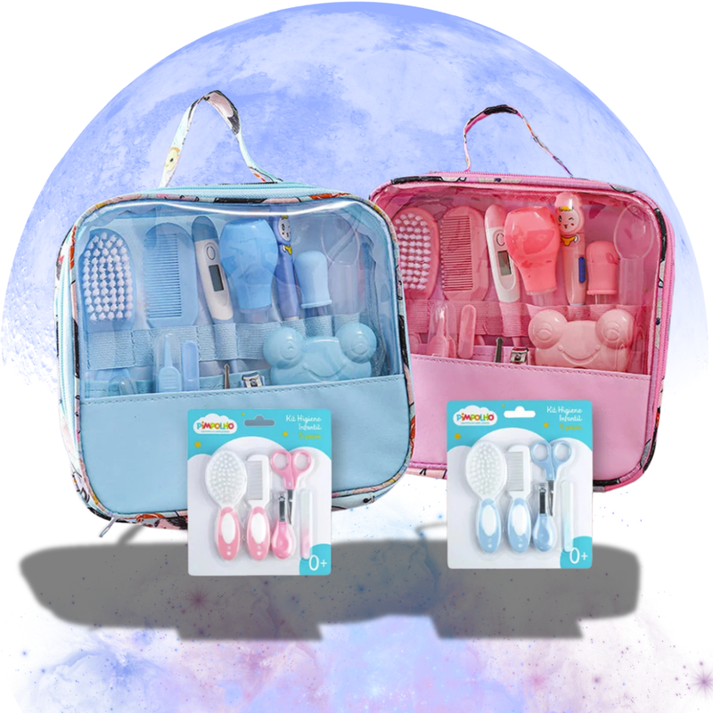 Kit de cuidados essenciais para higiene do bebê - 13 peças