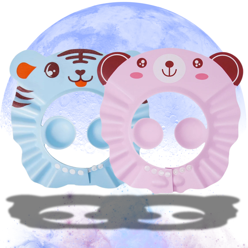 Touca de banho de animal fofo - proteção para os olhos do bebê