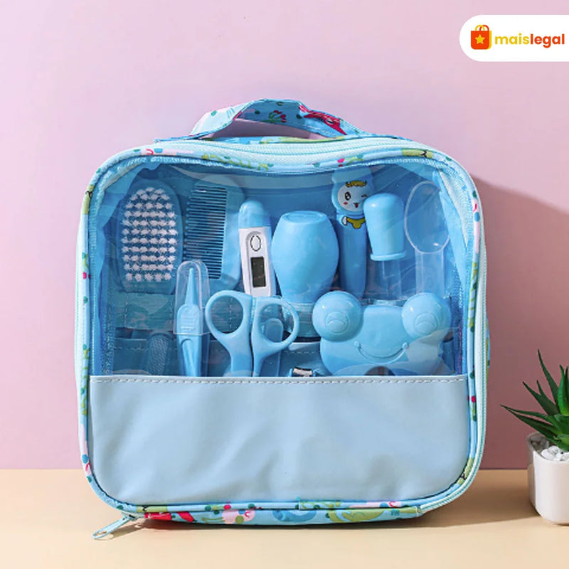 Kit de cuidados essenciais para higiene do bebê - 13 peças