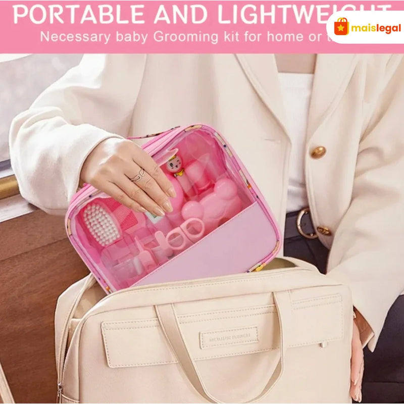 Kit de cuidados essenciais para higiene do bebê - 13 peças