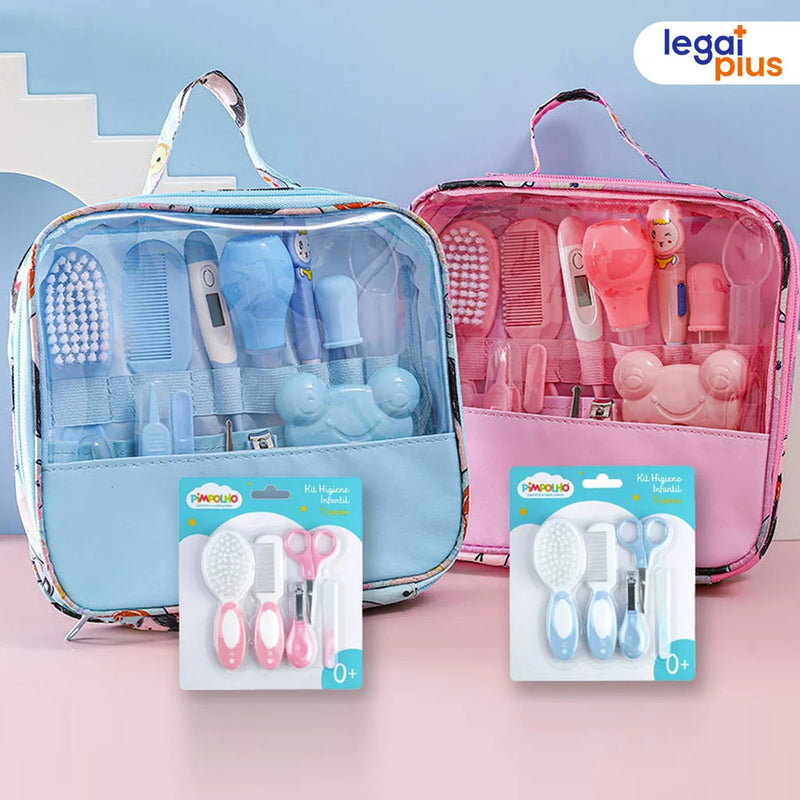 Kit de cuidados essenciais para higiene do bebê - 13 peças
