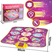 Tapete de dança com música e 3 modos de jogo