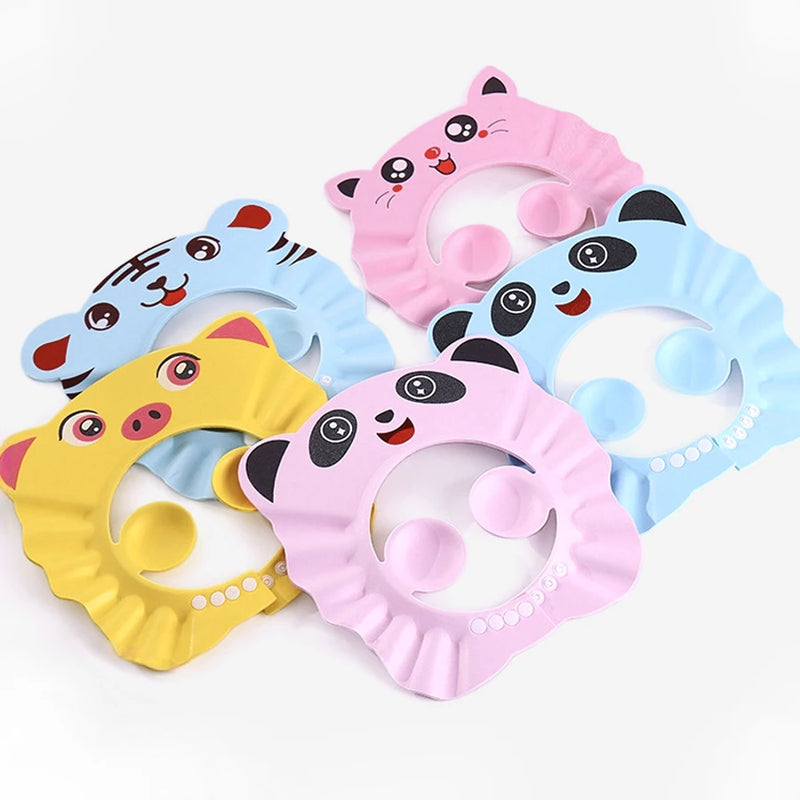 Touca de banho de animal fofo - proteção para os olhos do bebê