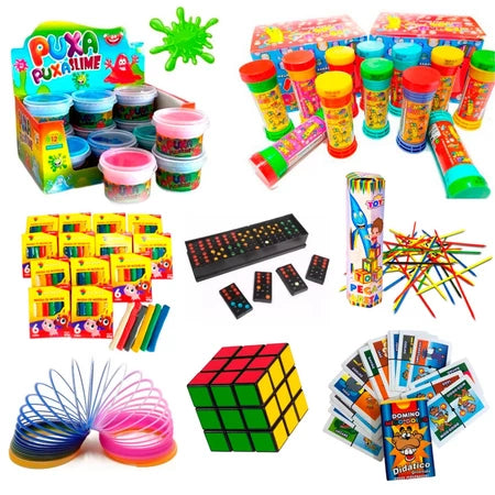 Kit Promocional com 100 brinquedos para doação - Especial dia das Crianças 2025